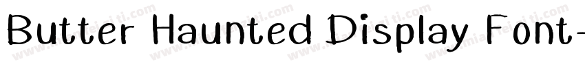 Butter Haunted Display Font字体转换
